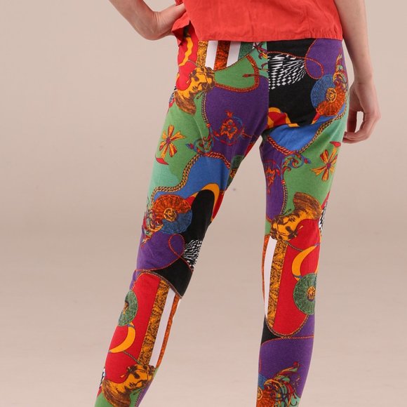 2/40 Unique retro patterned leggings - Picture 2 of 9